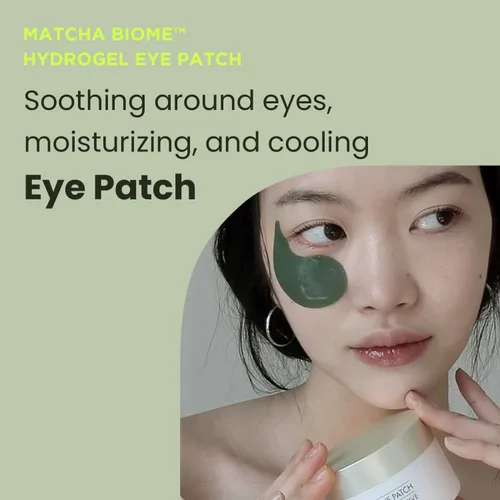 Vista 2 de HEIMISH Matcha Biome - Parche de hidrogel para ojos – Parches antienvejecimiento para debajo de los ojos, hidratante, reafirmante, calmante