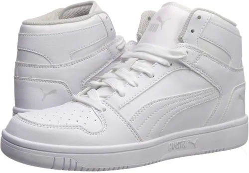 Vista 7 de PUMA Tenis unisex Rebound Layup para niños, NegroBlancoRojo