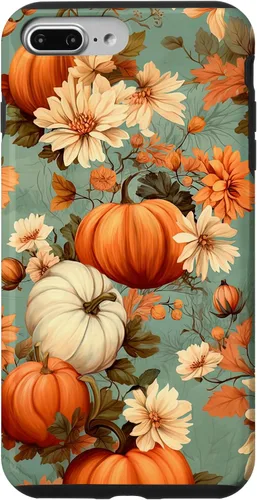 Vista 11 de Funda con temática de otoño para iPhone 11 con diseño de calabaza de otoño para mujer