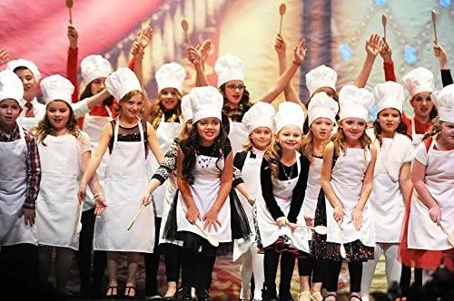 Vista 2 de CHEFSKIN Sombrero de chef blanco para niños, tela suave totalmente ajustable, Blanco