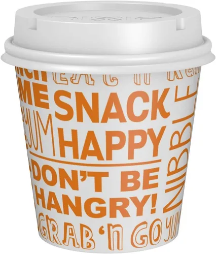Vista 7 de Dixie To Go Snack Cups con tapas, tamaño de viaje de 10 onzas, 24 vasos de papel desechables