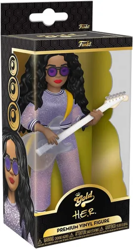 Vista 2 de Funko Vinilo dorado: música - H.E.R., figura de vinilo premium de 5 pulgadas