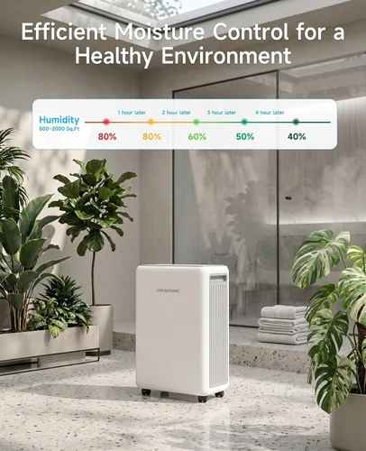 Vista 8 de 30 Pints Dehumidifier for Basement & Bathroom with Auto Defrost