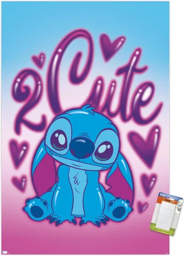 Vista 12 de Trends International Disney Lilo and Stitch - Póster de pared, 22.4 pulgadas de largo x 14.7 pulgadas, versión enmarcada en madera de granero