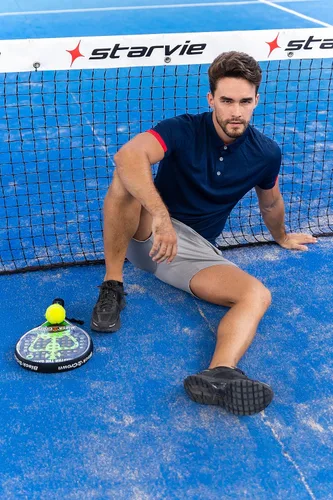 Vista 2 de HUAKANG Paquete de 3 camisas polo para hombre, de manga corta, deportivas, golf, tenis, secado rápido, para entrenamiento atlético