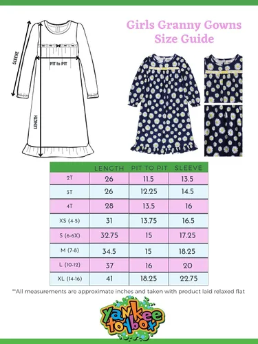 Vista 2 de Pijama de camisón de abuela para niña