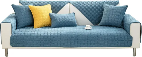 Vista 15 de ele ELEOPTION Fundas para sofá, fundas universales mágicas para sofá, funda elástica para sofá en forma de L para sofá seccional, funda de sofá