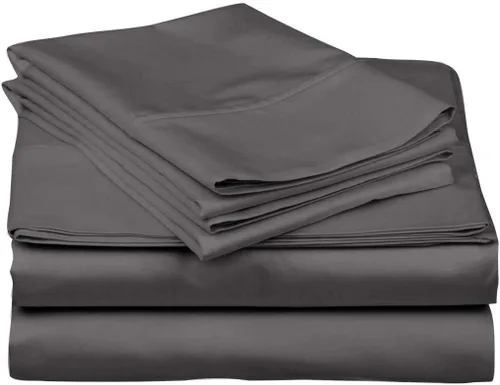 Vista 9 de Juego de sábanas de algodón peinado de 1500 TC para colchón de 38 a 17.7 in de profundidad (tamaño doble) Sábanas para cama (trifa, beige)