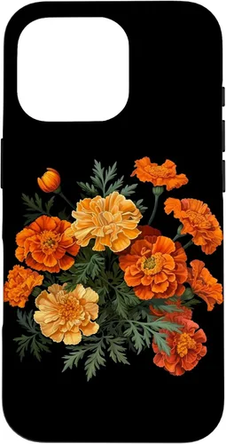 Vista 20 de Funda para iPhone 17 con diseño de flores de caléndula del mes de nacimiento