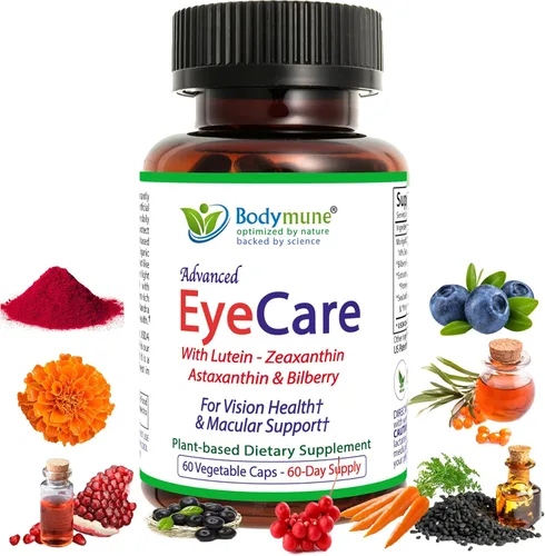 Vista 6 de Bodymune Advanced EyeCare Suplemento orgánico de salud ocular USDA con luteína y zeaxantina Extractos de maqui, goji y espino cerval de mar