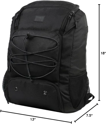 Vista 9 de MATEIN Mochila de Béisbol, Bolsa de Bate de Sóftbol con Compartimento para Zapatos para Jóvenes, Niños y Adultos, Bolsa de Béisbol Ligera con Gancho