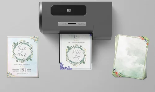 Vista 5 de Better Office Products Papel de papelería, 100 hojas, papelería de escritura de letras florales, tamaño carta de 8.5 x 11 pulgadas, 6 diseños únicos