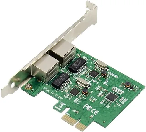Vista 4 de X-MEDIA XM-NA3820 PCI-E 2 puertos Dual 10/100/1000Mbps Gigabit Ethernet PCI Express (PCIe x1) Tarjeta adaptadora de red de servidor Chipset