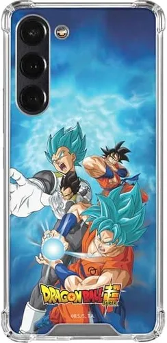 Vista 6 de Skinit Funda transparente compatible con Galaxy S23 Plus, diseño oficial de Dragon Ball Super Goku