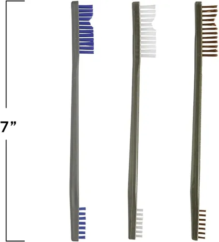 Vista 7 de Otis Technology Cepillos AP de nailon/azul/bronce (selecciona tu estilo)