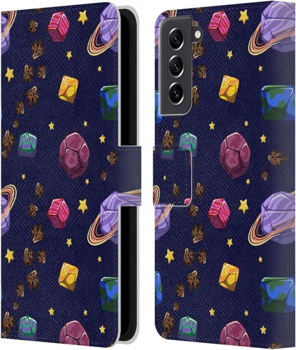 Vista 66 de Head Case Designs Officially Licensed Carla Morrow Colorful Space Dice Patterns Leather Wallet Case Compatible with Samsung Galaxy A07 4G