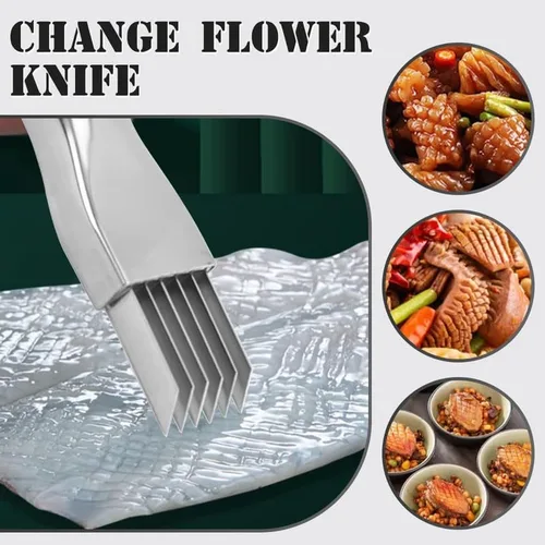 Vista 4 de 2024 Nuevo Cuchillo de Seda para Rallar, Cuchillo de Cebolla Verde Cortada de Acero Inoxidable, Cortador de Vegetales de Cocina, Cortador de Cebolla