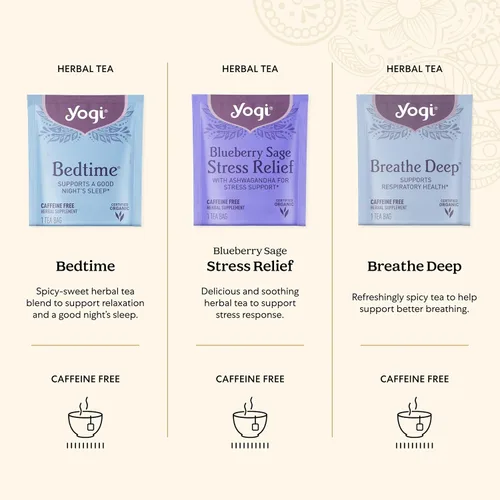 Vista 3 de Caja de regalo de muestra orgánica - 5 bolsas de té por sabor (45 bolsas de té) - Deliciosos tés de inmunidad y bienestar - 9 tés de hierbas - Juego