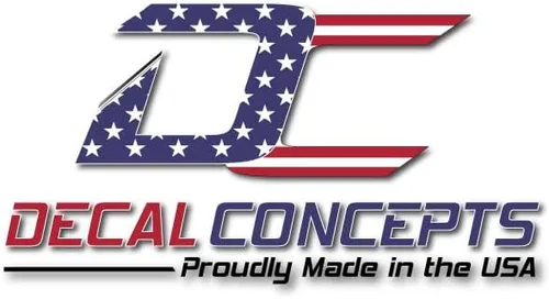 Vista 3 de Kit de Calcomanías de Emblema de Insignia de Guardabarros Decal Concepts - Compatible con F150 (2021-2025) (Estilo Bandera (Negro-Blanco Desgastado))