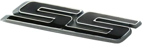 Vista 4 de Aimoll 3 piezas SS Emblemas ABS Adhesivo 3D Logo Reemplazo para Impala Cobalto Camaro 2010 2011 2012 2013 2014 2015 2016 2017 (cromo/negro)