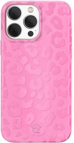 Vista 97 de VELVET CAVIAR Funda para iPhone 15, compatible con MagSafe, probada contra caídas de 10 pies, fundas protectoras de diseño, leopardo color rosa