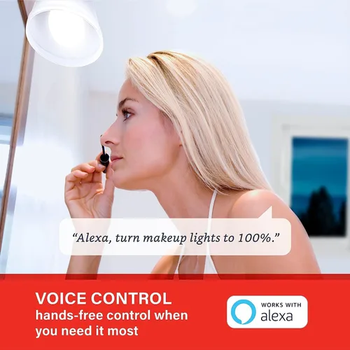 Vista 5 de Sengled Bombilla de luz Alexa, bombillas inteligentes que son compatibles solo con Alexa, malla Bluetooth estándar A19 E26, bombilla LED regulable