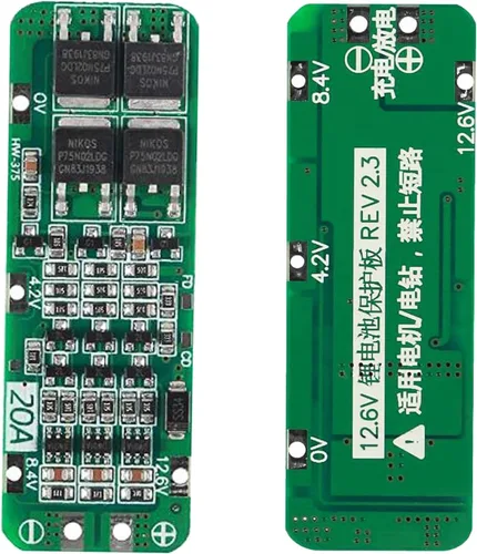 Vista 7 de DIANN 4 piezas 3S BMS 18650 Placa de Protección de Batería de Litio Módulo de Protección del Cargador Li-ion 12.6V 20A PCB Placa de Protección BMS