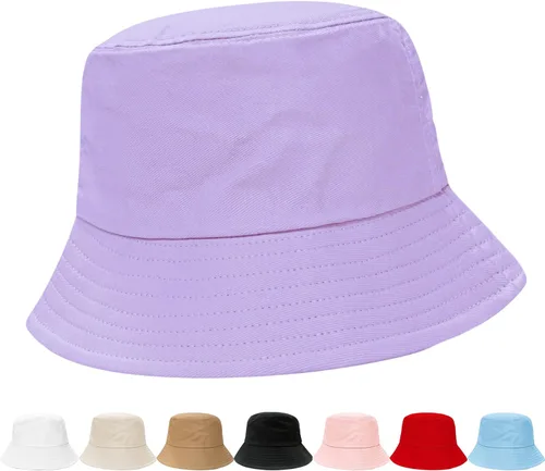 Vista 25 de NPQQUAN Bucket Hats for Men Woman Packable Foldable Sun Hats for Women Beige