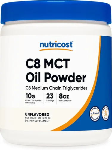 Vista 8 de Nutricost Aceite de C8 MCT en polvo 2LBS (0.95kg) - 95% Aceite de C8 MCT en polvo