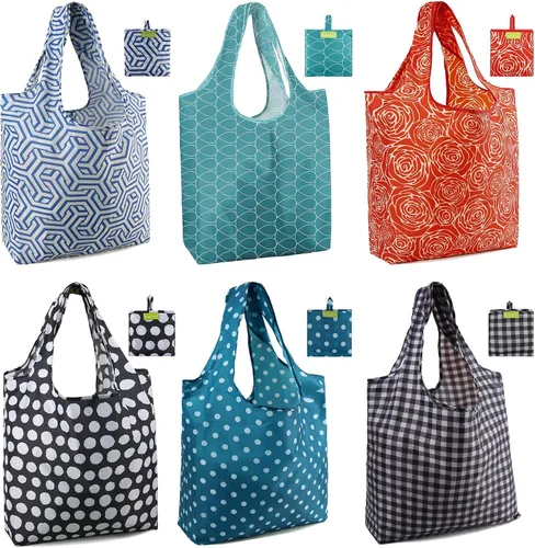 Vista 38 de Bolsas de la compra de animales reutilizables plegables bolsas de comestibles