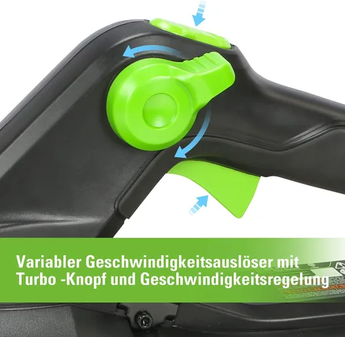 Vista 5 de Greenworks Pro Bare Tool - Soplador de hojas eléctrico inalámbrico de iones de litio de 60 voltios máximo, 610 CFM, GEN2 sin escobillas; Batería