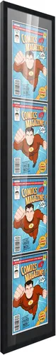 Vista 76 de Poster Palooza Marco de cómic con paspartú para 1 cómic de la Edad de Bronce publicado entre 1970 y 1985, marco de cómic negro para cómic de 7.25 x