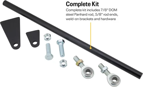 Vista 2 de Kit universal de barra de pista Panhard trasera soldada