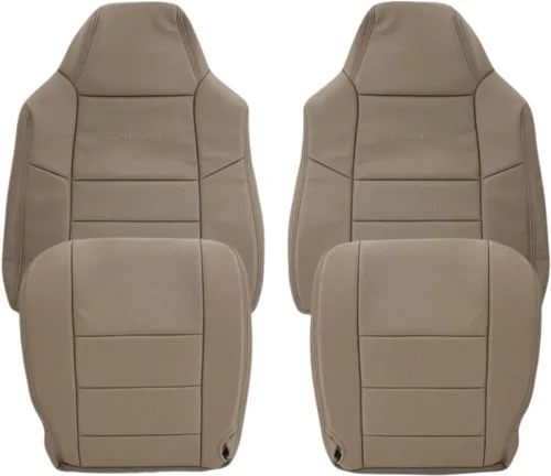 Vista 7 de 2002 2003 Ford F250 F350 Lariat Crew Cab Funda de cuero sintético para reposabrazos, reemplazo (Cubierta de reposabrazos (se ajusta a ambos lados)