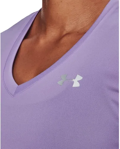 Vista 6 de Under Armour Tech - Camiseta de manga corta con cuello en V para mujer