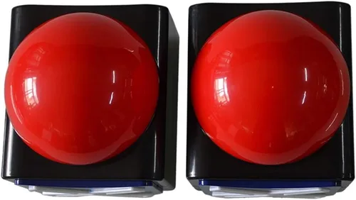 Vista 5 de Zumbador familiar para peleas, paquete de 4 zumbadores de juego con luces y sonido, zumbadores de prueba para noches de trivia, juegos de aula, LED