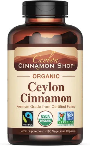Vista 9 de Ceylon Cinnamon Shop Suplemento orgánico de canela de Ceilán (100% certificado), 90 cápsulas