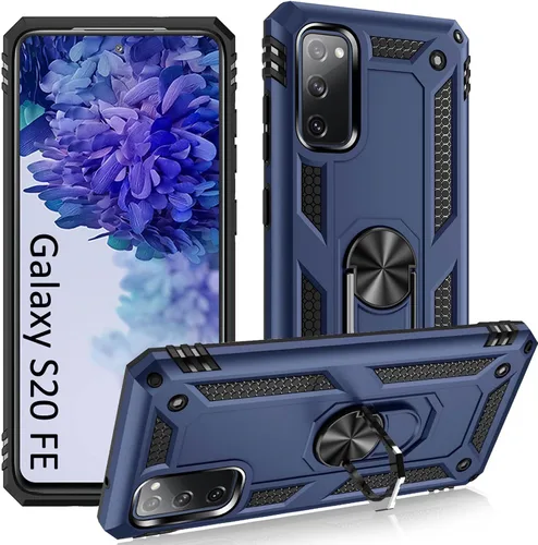 Vista 7 de ADDIT Funda S20 para Samsung Galaxy S20 de 6.1 pulgadas, con anillo de soporte, soporte ajustable, grado militar, protección resistente, a prueba