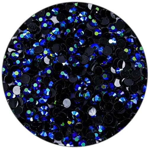 Vista 20 de 3000 piezas de diamantes de imitación de parte posterior plana SS6/2 mm de vidrio transparente AB, gemas redondas de cristal para arte de uñas