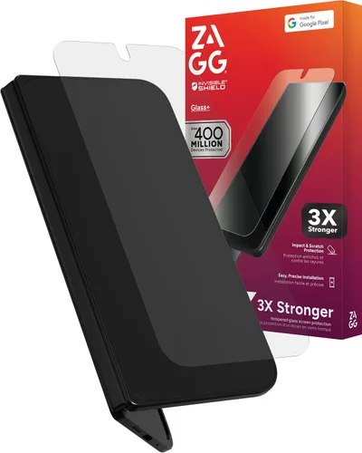 Vista 3 de ZAGG InvisibleShield Glass+ - Protector de pantalla de vidrio templado - Hecho para Google Pixel 3A - Compatible con fundas