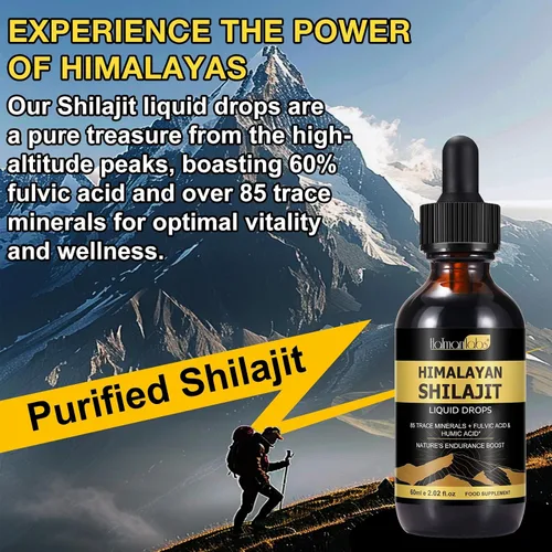 Vista 6 de Shilajit - Gota de resina orgánica pura del Himalaya, suplemento de oro líquido de resina Shilajit pura del Himalaya, gota orgánica Shilajit rica