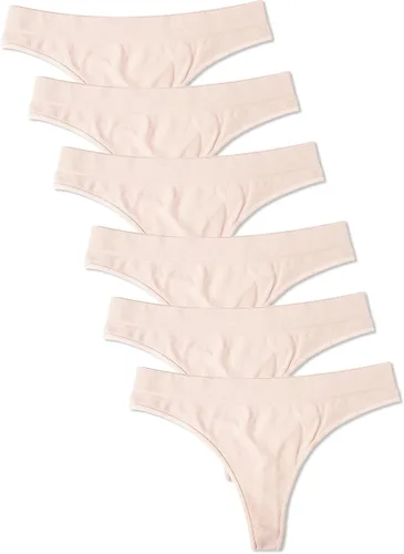 Vista 13 de Kalon Paquete de 6 tangas de nailon y elastano para mujer Almendra