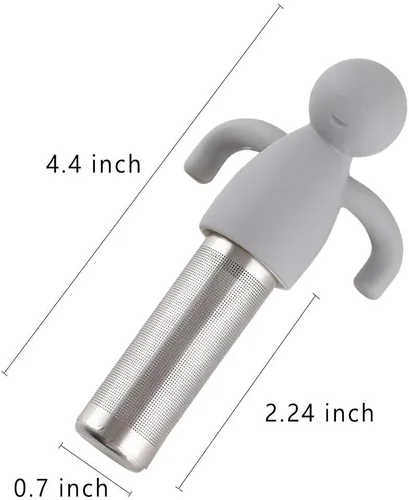 Vista 3 de Leden Infusor de té para té de hojas sueltas Lindo Colador de Té Bola de Acero Inoxidable Malla Extra Fina Filtro Empinador de Té para Taza Mug