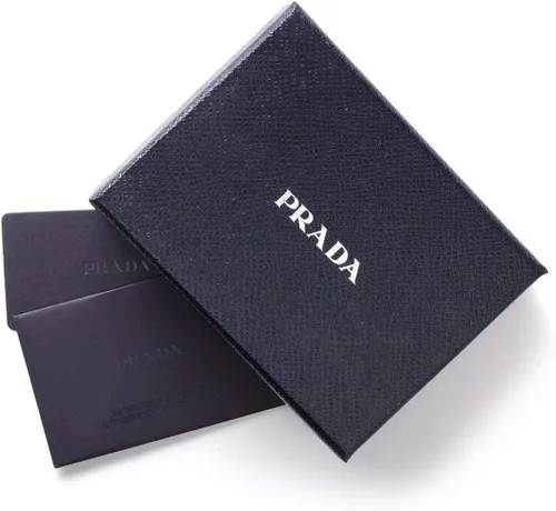 Vista 6 de Prada Cartera unisex Vitello de piel negra con tarjetero, Negro -, Classic