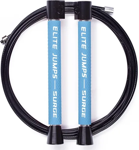Vista 6 de Elite Jumps - Cuerda de saltar con cuentas pesadas - Cuerda de saltar con peso de 6.5 onzas para mujer - Duradero y resistente - Cuerda ajustable