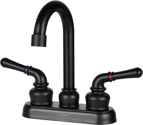 Vista 10 de Grifo para RV de Níquel Cepillado - Grifos de Lavabo de Baño No Metálicos para RVs, Quintas Ruedas, Autocaravanas, Remolques de Viaje