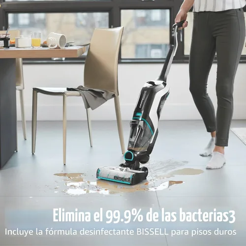 Vista 3 de Bissell CrossWave Cordless Max Aspiradora y Fregona Todo en Uno, Aspira, Friega y Seca, Limpiador para Pisos Duros y Alfombras, Aspiradora