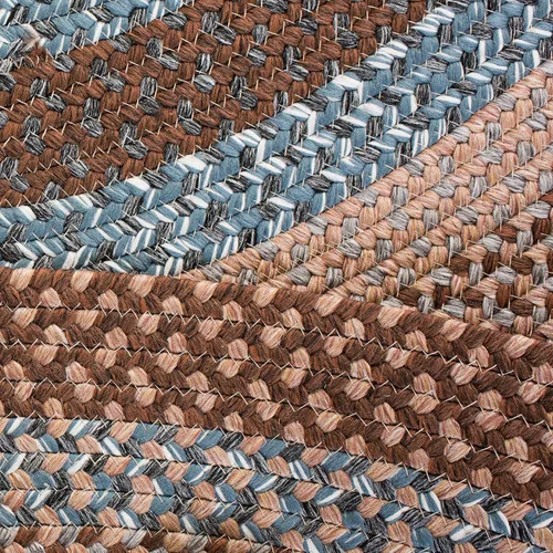 Vista 8 de Safavieh Braided Collection BRD313A tapete de lana hecho a mano color café, Algodón 2-Marrón (Brown/Multi)