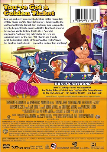 Vista 2 de Tom and Jerry Willy Wonka and the Chocolate Factory (DVD)