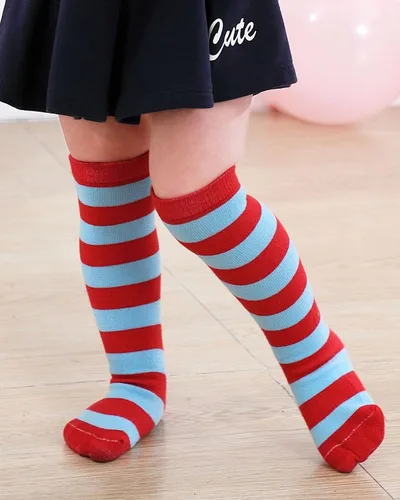 Vista 30 de Century Star Calcetines de fútbol de algodón para niños y jóvenes, calcetines de tubo suave, hasta la rodilla, calcetines deportivos largos